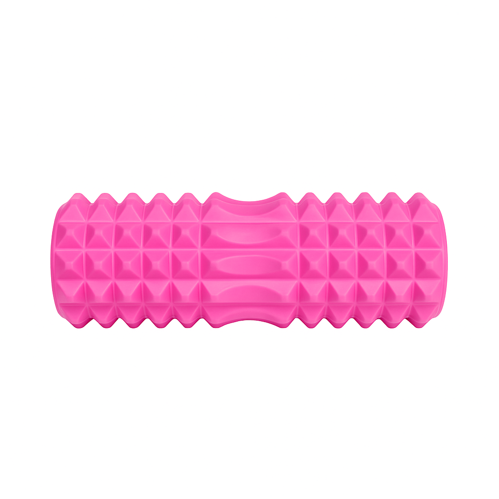 FOAM ROLLERS RODILLO PILATES Y FITNESS 33 CM PUPOS-ROSA