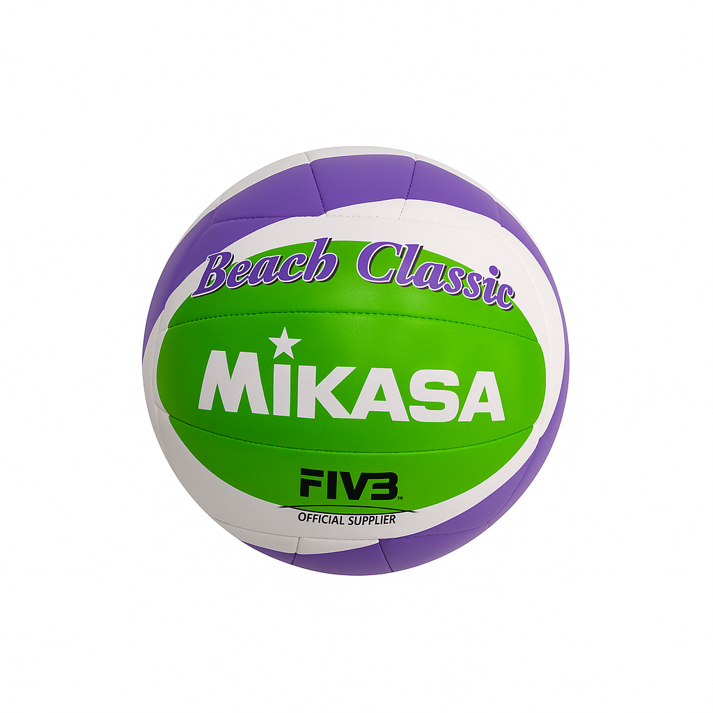 BALON MIKASA BEACH CLASSIC FIVA COSIDO TPU MORADO