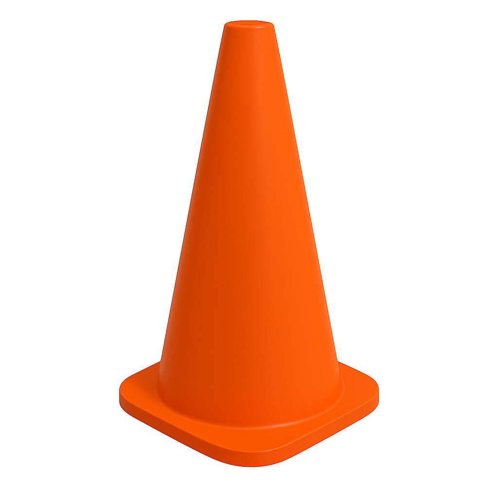 CONO PLASTICO FLEXIBLE 15CM-18CM-23CM-32CM-38CM-46CM