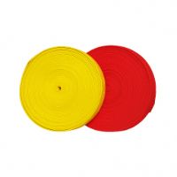 CINTA DELIMITAR CANCHA 50MT X 5CM - AMARILLO-ROJO