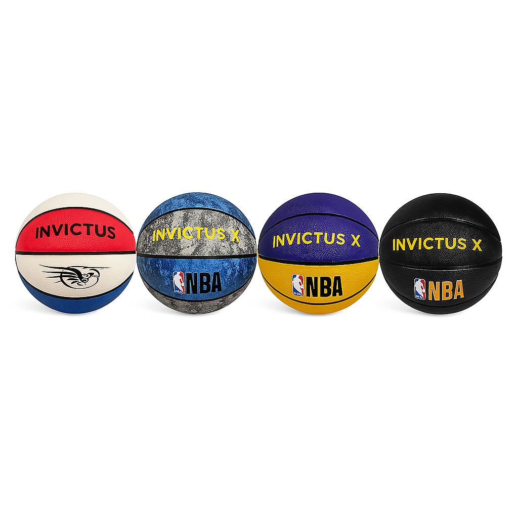 BALON BASKETBAL N6-N7 PU INTERIORES Y EXTERIORES NEGRO-AMA x MORADO-AZUL x PLOMO-AZULxBLANCONEGRO
