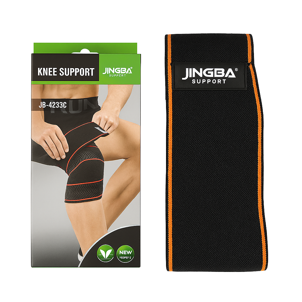 VENDA RODILLA 1PCS COMPRESION CON VELCRO JB-4233C