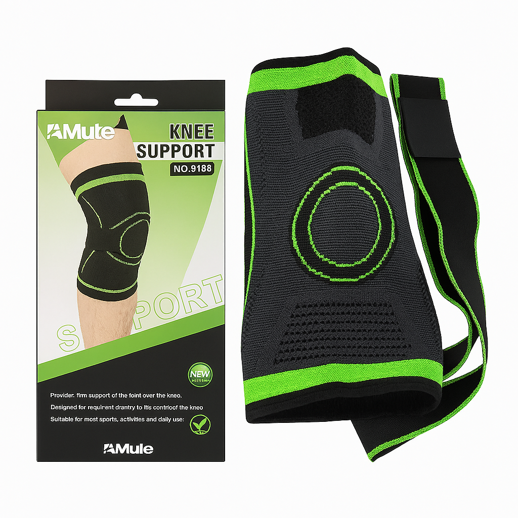 SOPORTE RODILLA 1PC AJUSTABLE NECRO x VERDE