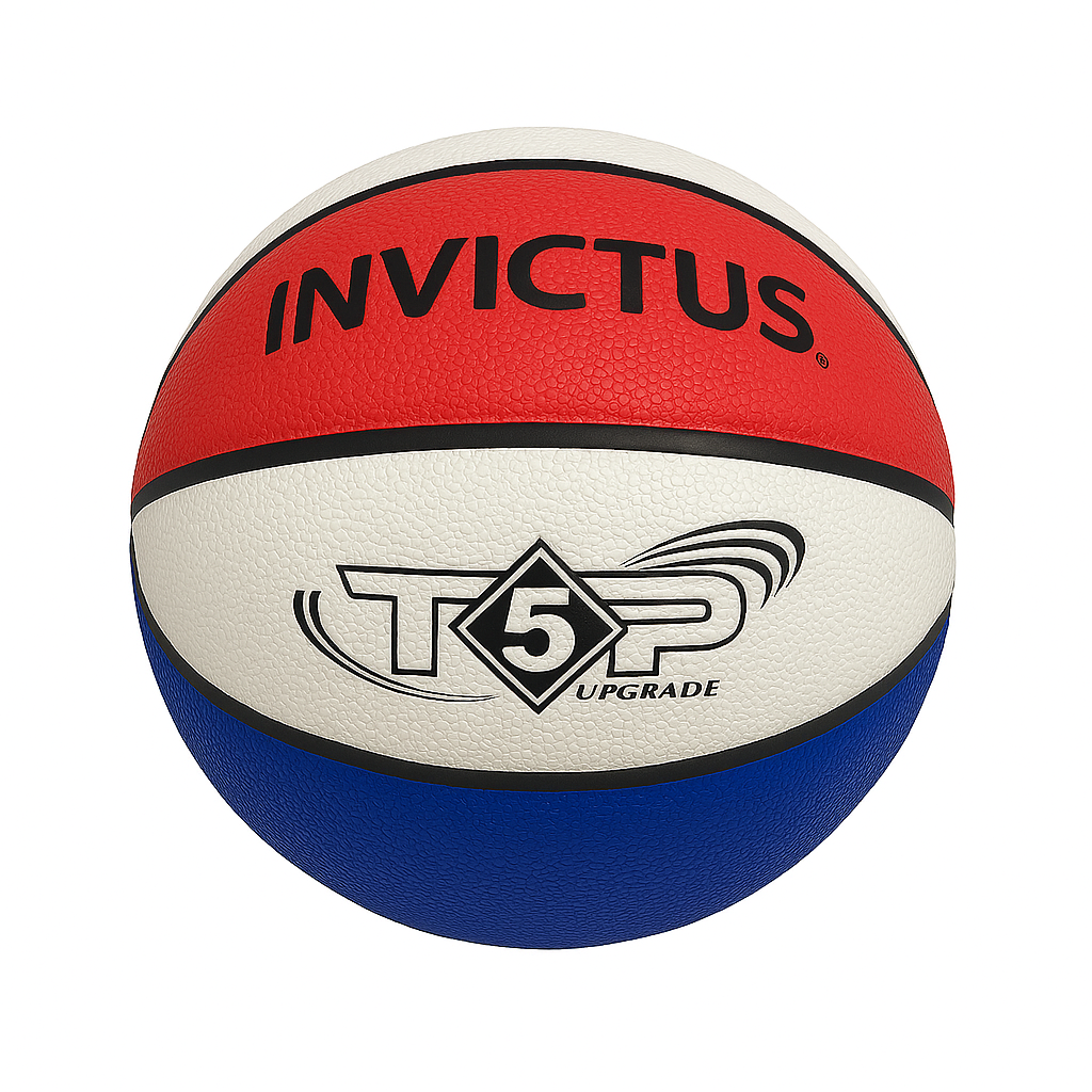 BALON BASKETBALL N5 TOP PU AMARILLO AZUL ROJO Y AZUL BLANCO ROJO