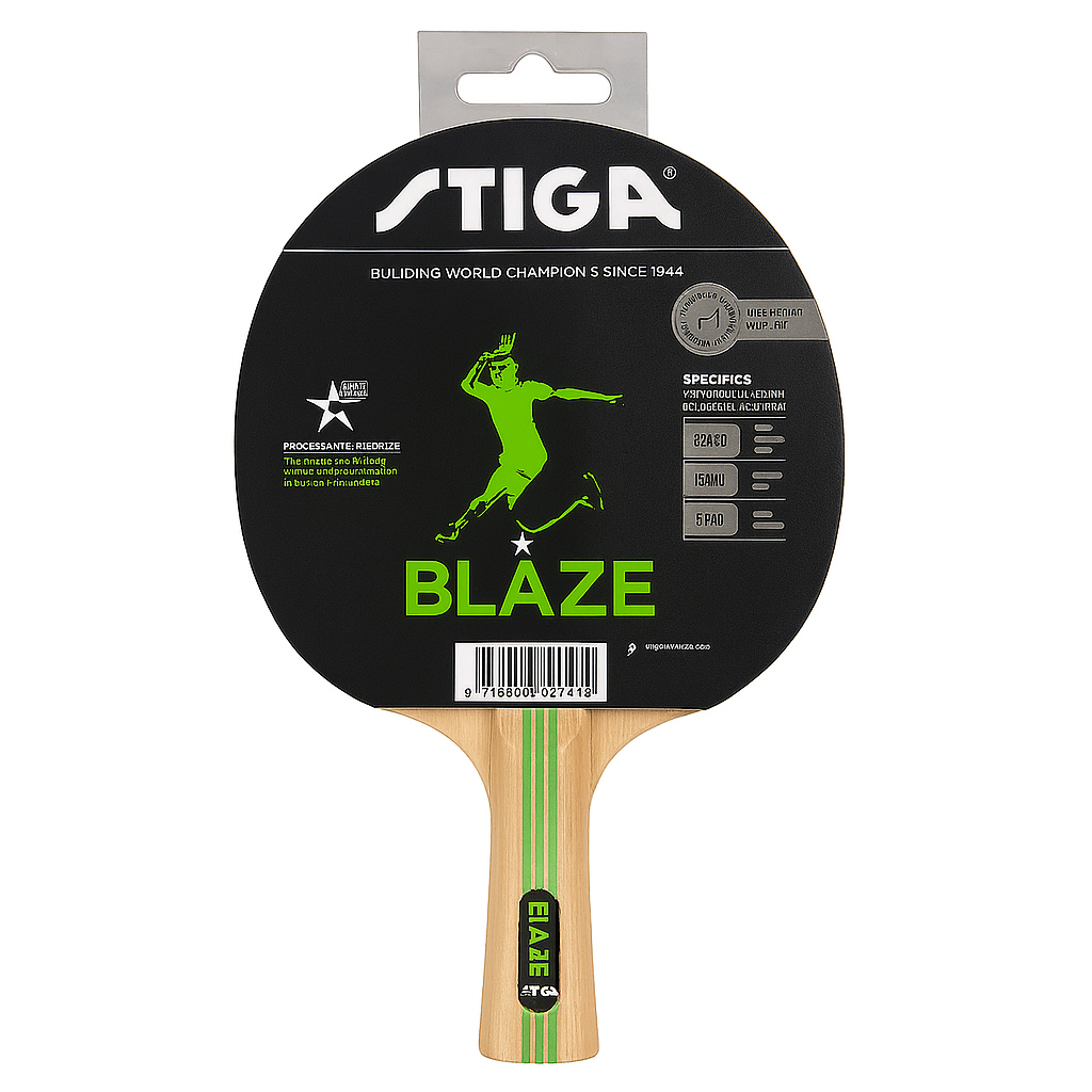 RAQUETA STIGA BLAZE ONE STAR APROVED ITTF