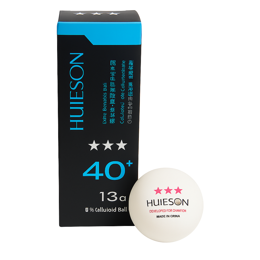 CAJA PELOTAS PIN PONG 3 UNIDADES HUIESON