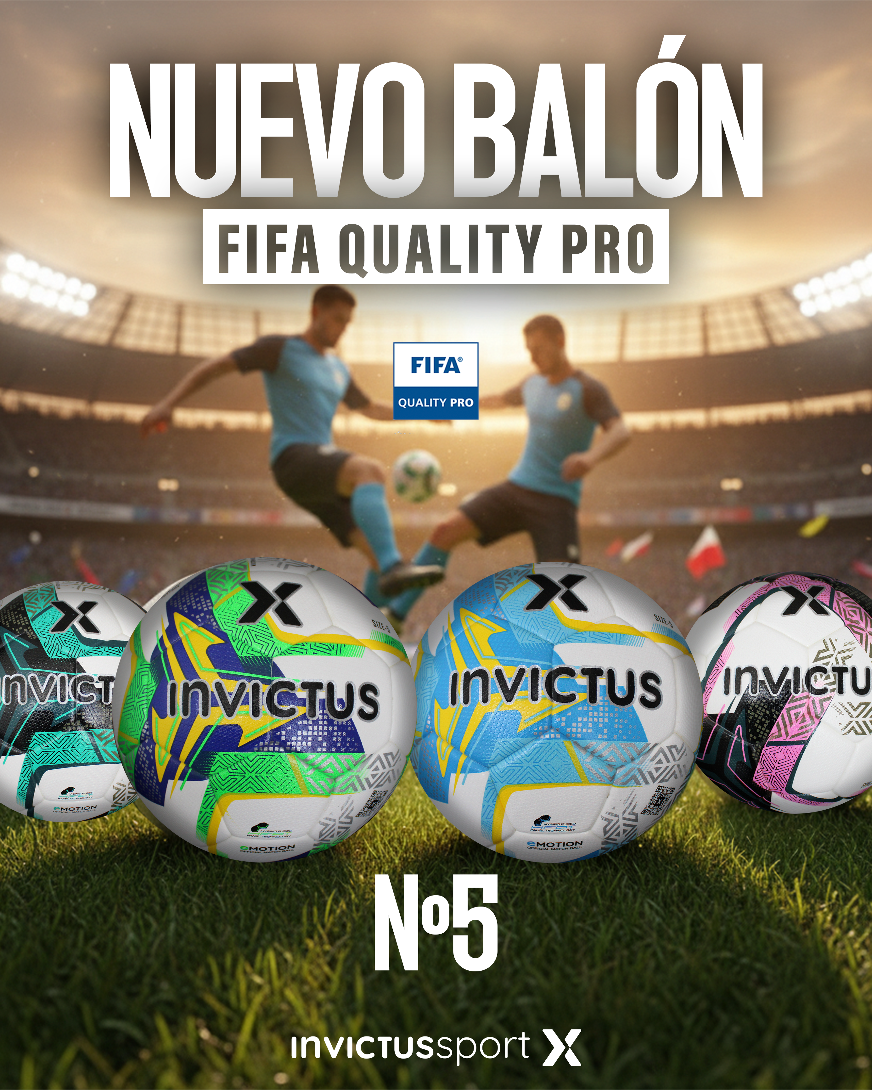 🏆 Ha llegado el nuevo balón Invictus FIFA Quality Pro: el nivel de la Copa del Mundo, ahora en tus pies