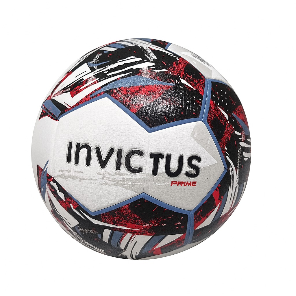 BALON FUTBOL N5 HIBRIDO PRIME ROJO/NEGRO-AZUL/AMARILLO