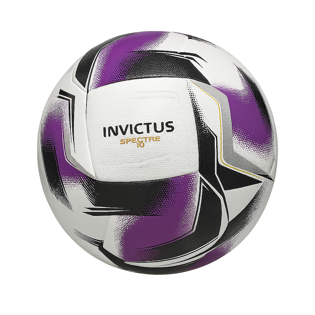 BALON FUTBOL N5 SEMI- HIBRIDO SPECTRE MORADO NEGRO-ROJO/NEGRO-VERDE TURQUESA