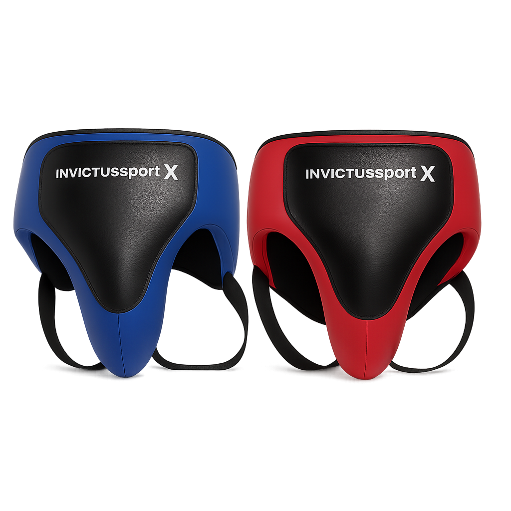 PROTECTOR INGUINAL BOX TALLA L COLOR AZUL- ROJO