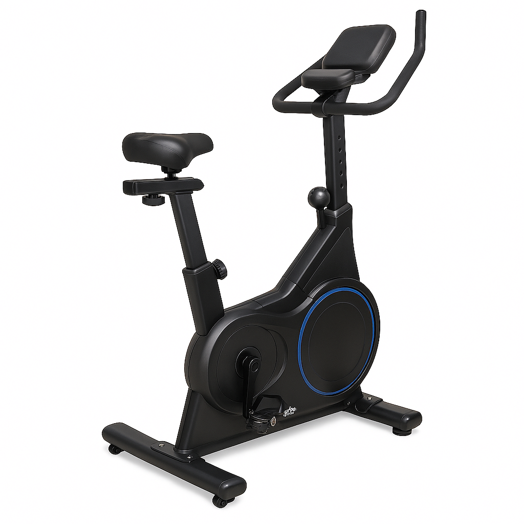 BICICLETA ESTATICA SPINNING YC-700 120Kgs MAX COMPUTER NEGRO
