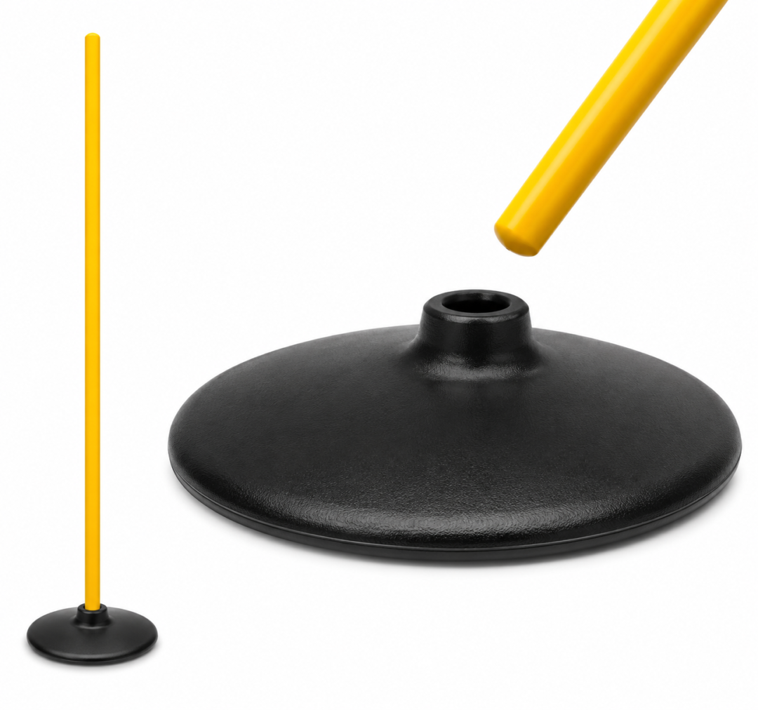 BASE DOMO SOLIDA DE CAUCHO PARA LISTON