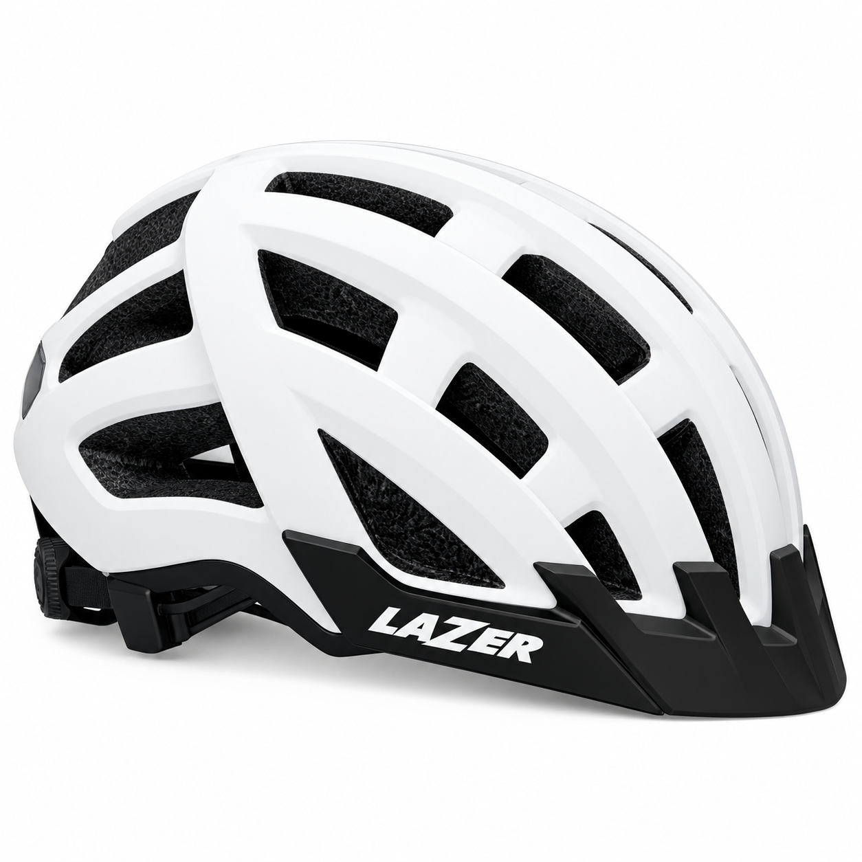 CASCO LAZER COMPACT DLX MATTE WHITE- BLACK-DARK UNI SIZE +NED+LED - Imagen 3