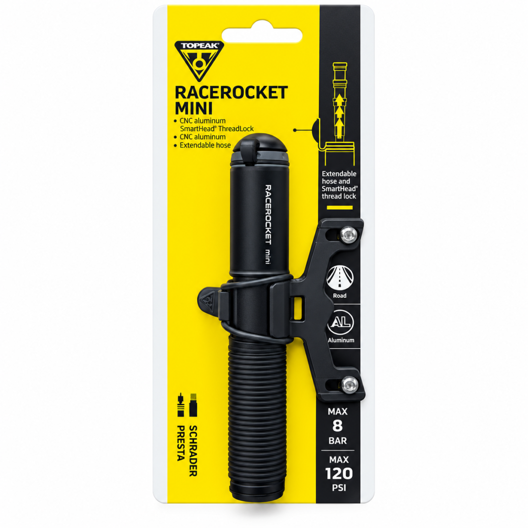 INFLADOR TOPEAK TRR-M1B RACE ROCKET MINI, BLACK