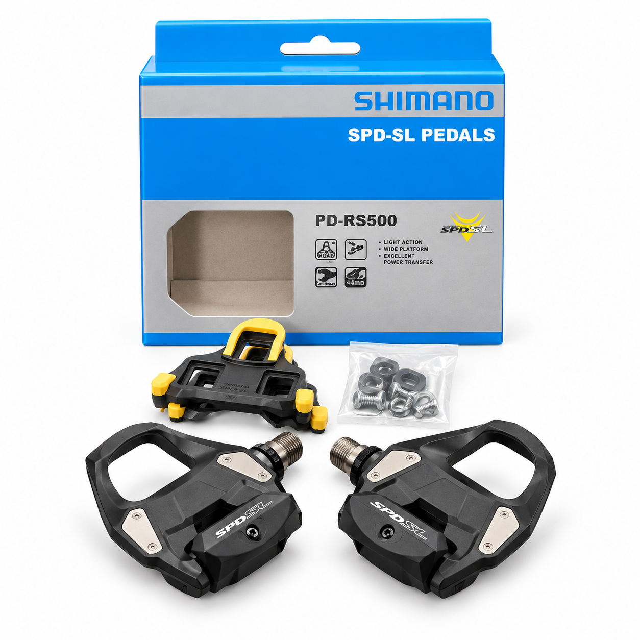 PEDAL SHIMANO RUTA PD-RS500 SPD-SL C/CLEAT SM-SH11 CAJA - Imagen 1